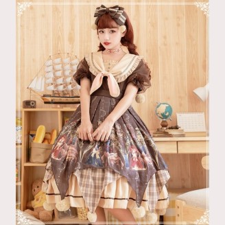 Alchemist Lolita Dress OP + KC Set by YingLuoFu (SF25)